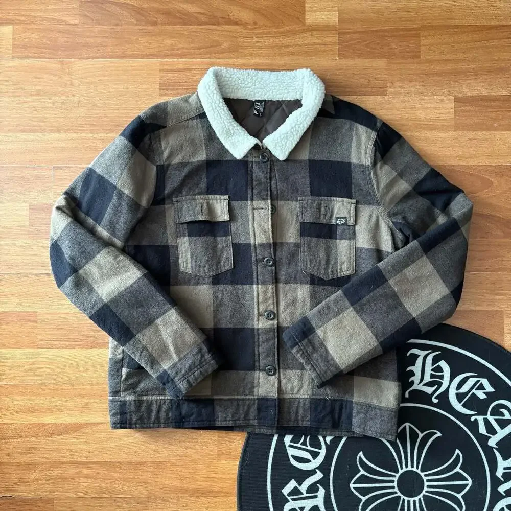 Fox Racing Plaid Sherpa-Lined Shirt Jacket